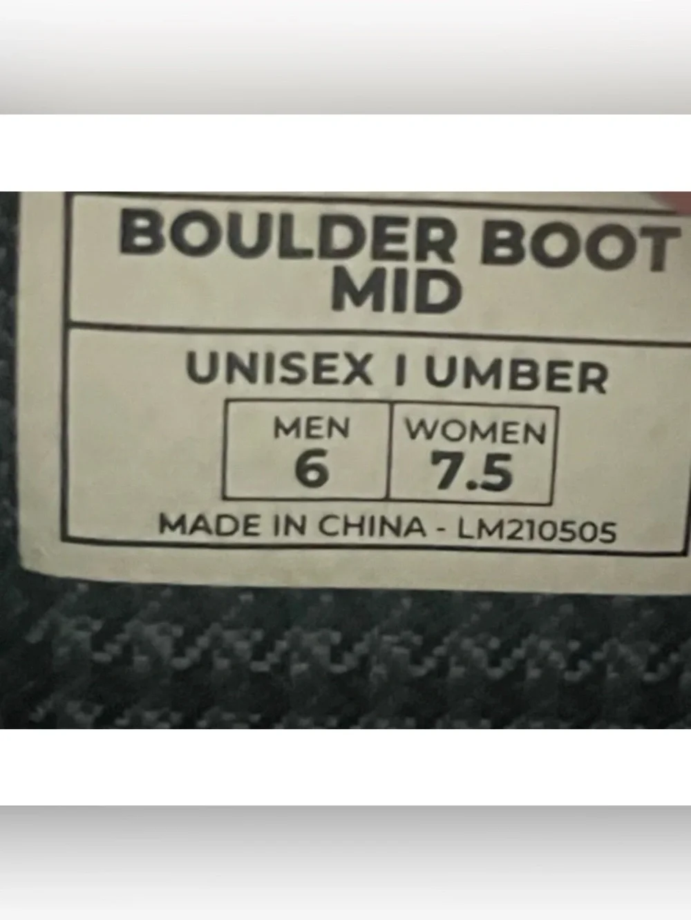 Lems Boulder Boot Mid Womens Sz US 7.5 Umber Brown Leather Minimalist Zero Drop